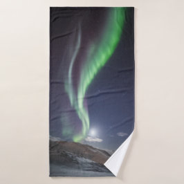 Nordlichter Norwegen Badehandtuch