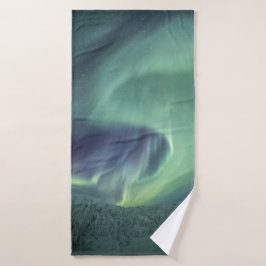 Nordlichter Norwegen Badehandtuch