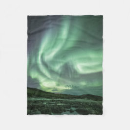 Nordlichter Norwegen Fleecedecke