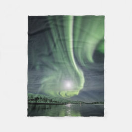 Nordlichter Norwegen Fleecedecke