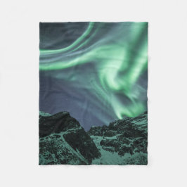 Nordlichter Norwegen Fleecedecke