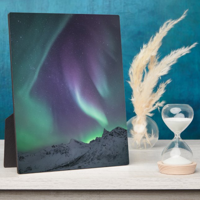 Nordlichter Norwegen Fotoplatte (Seite)