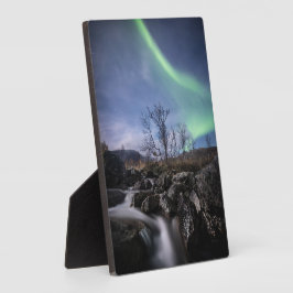 Nordlichter Norwegen Fotoplatte