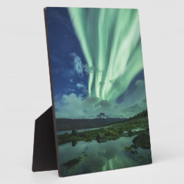 Nordlichter Norwegen Fotoplatte