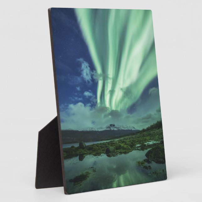 Nordlichter Norwegen Fotoplatte (Seite)