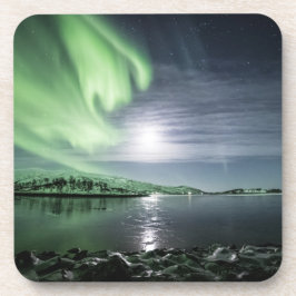 Nordlichter Norwegen Getränkeuntersetzer