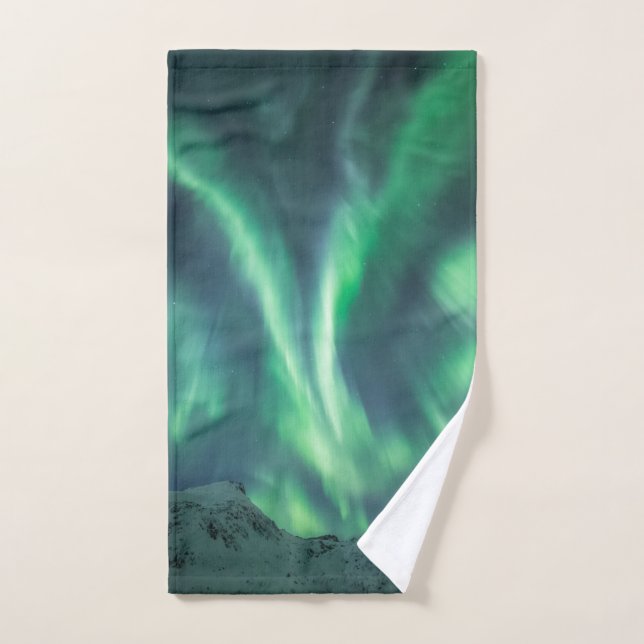 Nordlichter Norwegen Handtuch (Handtuch)