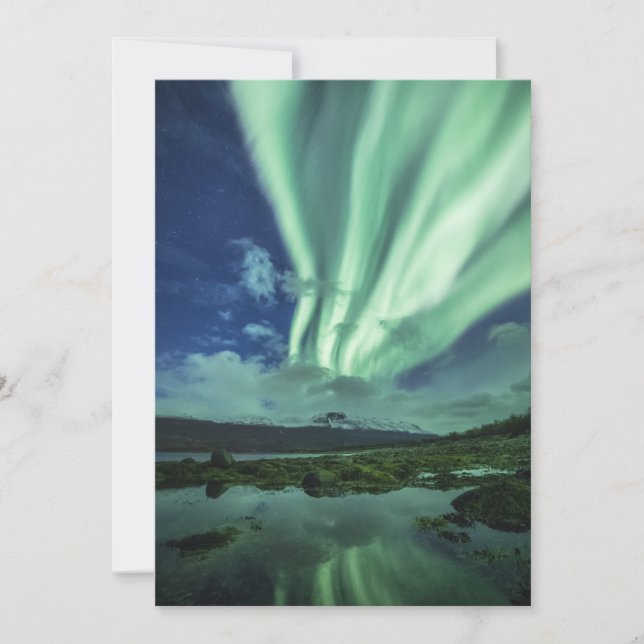 Nordlichter Norwegen Karte (Vorderseite)