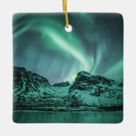 Nordlichter Norwegen Keramikornament