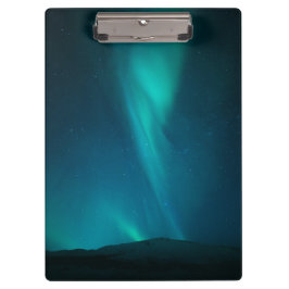 Nordlichter Norwegen Klemmbrett