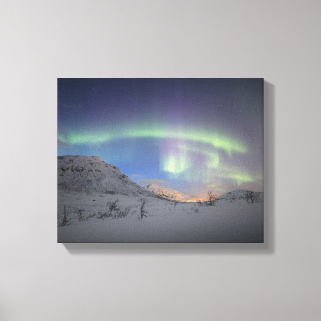 Nordlichter Norwegen Leinwanddruck (Vorderseite)