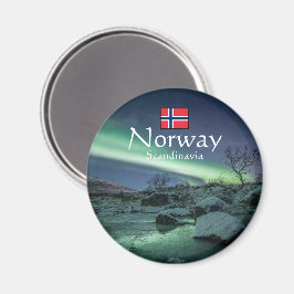 Nordlichter Norwegen Magnet