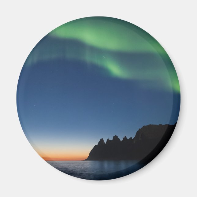 Nordlichter Norwegen Magnet (Vorne)