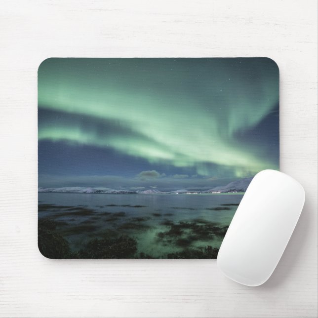 Nordlichter Norwegen Mousepad (Mit Mouse)