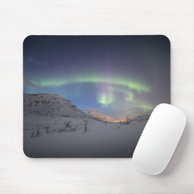Nordlichter Norwegen Mousepad (Mit Mouse)