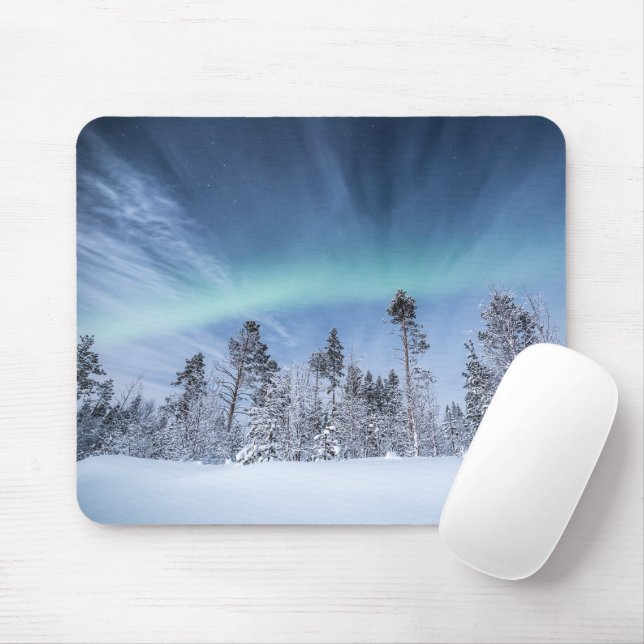 Nordlichter Norwegen Mousepad (Mit Mouse)