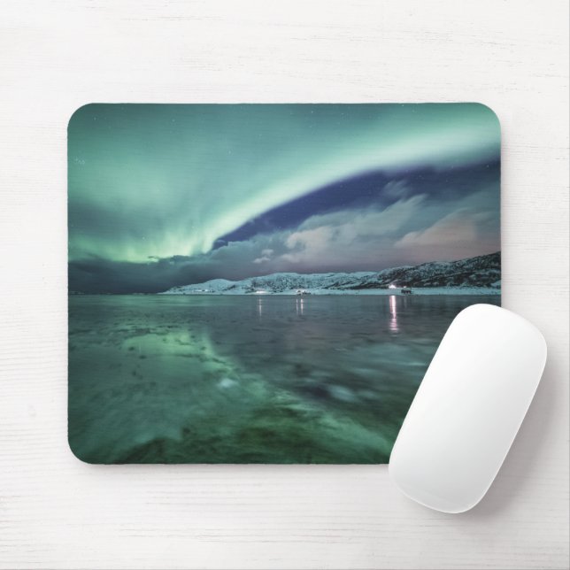 Nordlichter Norwegen Mousepad (Mit Mouse)