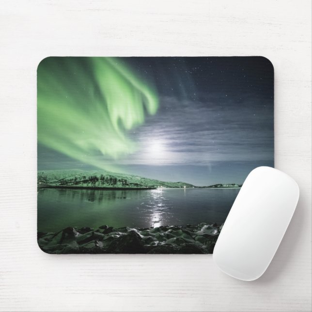 Nordlichter Norwegen Mousepad (Mit Mouse)