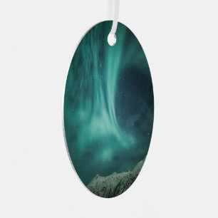 Nordlichter Norwegen Ornament Aus Metall