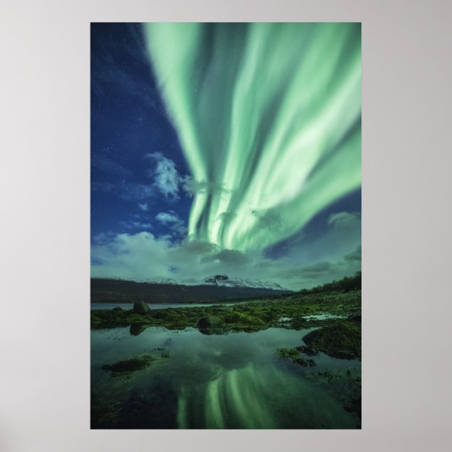 Nordlichter Norwegen Poster (Vorne)