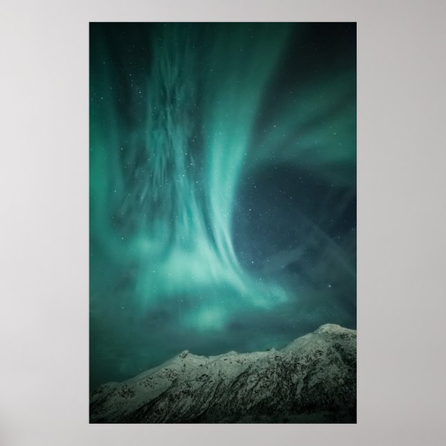 Nordlichter Norwegen Poster (Vorne)