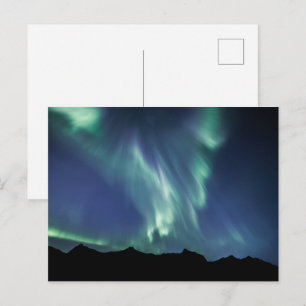 Nordlichter Norwegen Postkarte