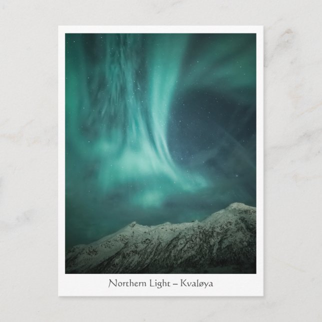 Nordlichter Norwegen Postkarte (Vorderseite)