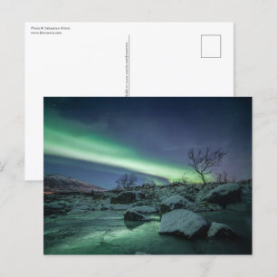 Nordlichter Norwegen Postkarte