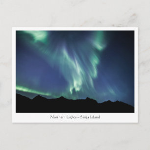 Nordlichter Norwegen Postkarte
