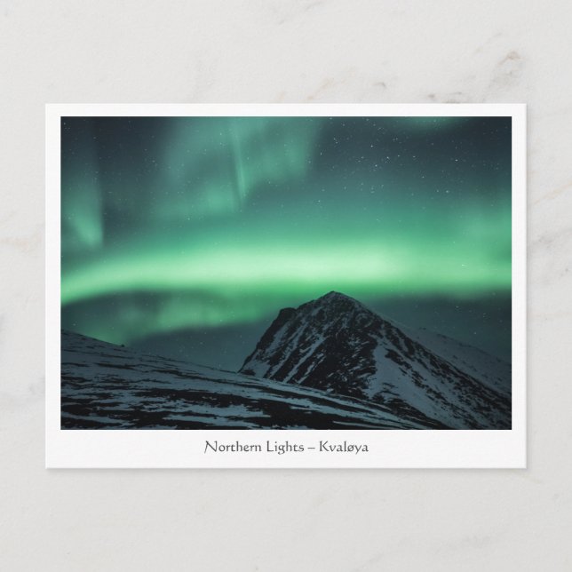 Nordlichter Norwegen Postkarte (Vorderseite)