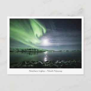 Nordlichter Norwegen Postkarte
