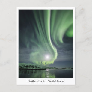Nordlichter Norwegen Postkarte
