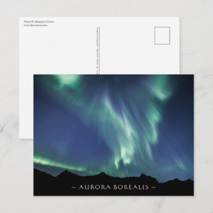 Nordlichter Norwegen Postkarte