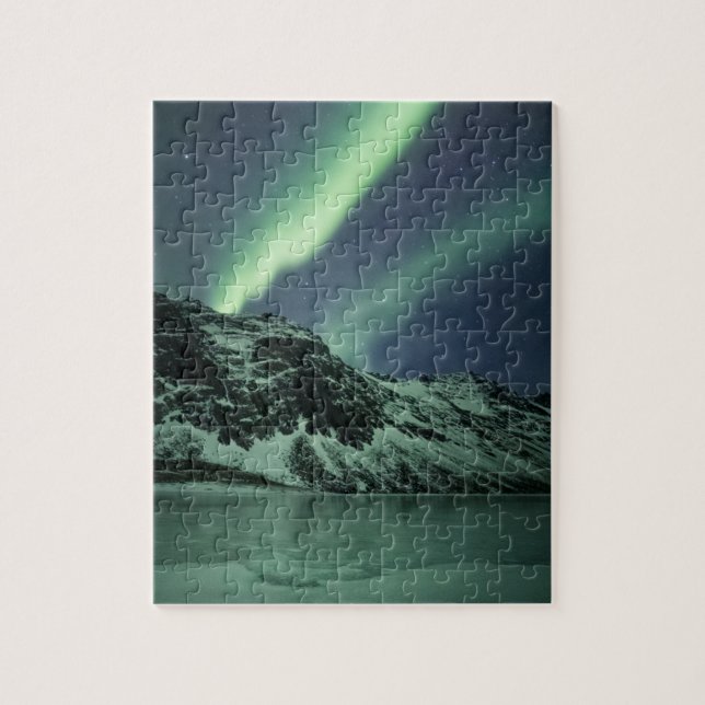 Nordlichter Norwegen Puzzle (Vertikal)