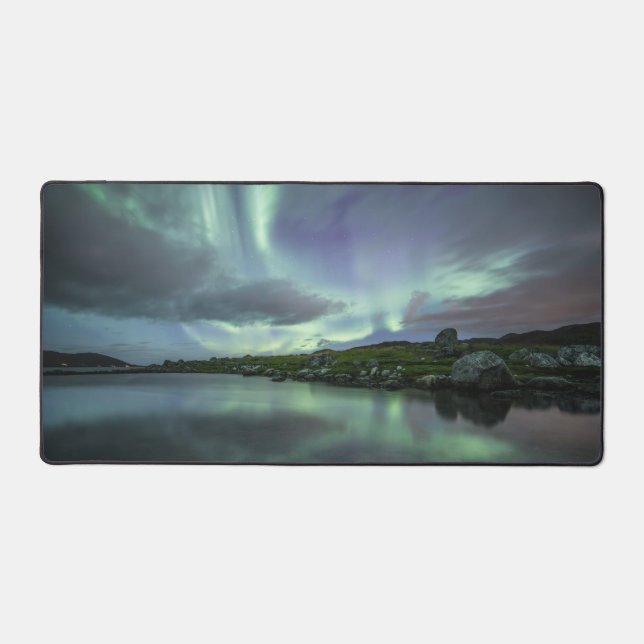 Nordlichter Norwegen Schreibtischunterlage (Vorderseite)