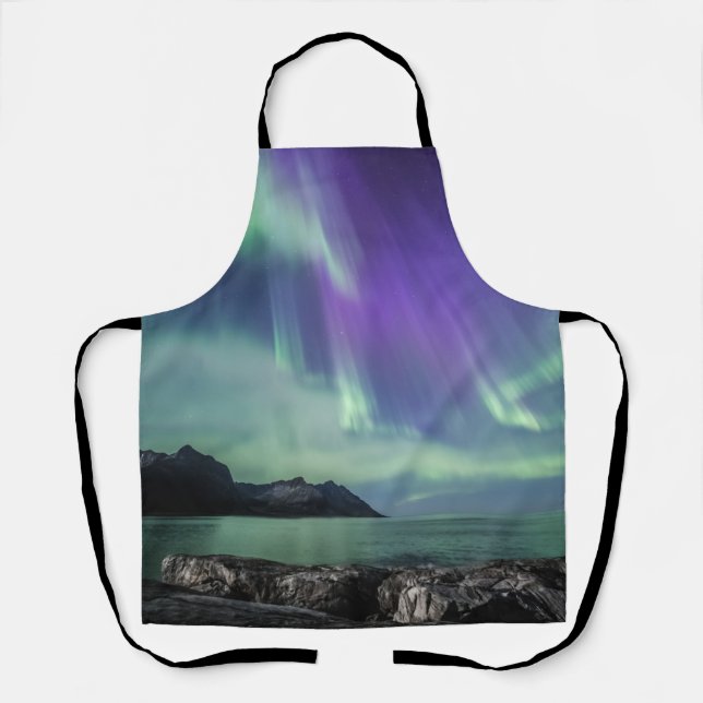Nordlichter Norwegen Schürze (Vorderseite)