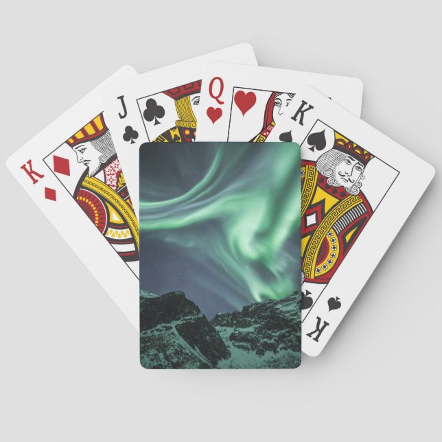 Nordlichter Norwegen Spielkarten (Rückseite)