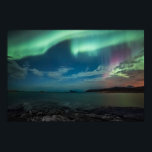 Nordlichter Poster<br><div class="desc">Astro-Foto der Nordlichter (Aurora borealis) an der Küste Nordnorwegens,  Skandinavien.</div>
