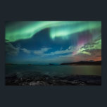 Nordlichter Poster<br><div class="desc">Astro-Foto der Nordlichter (Aurora borealis) an der Küste Nordnorwegens,  Skandinavien.</div>