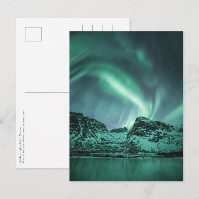 Nordlichter Postkarte (Vorne/Hinten)