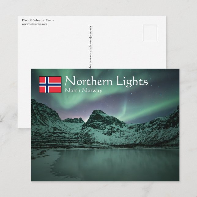 Nordlichter Postkarte (Vorne/Hinten)
