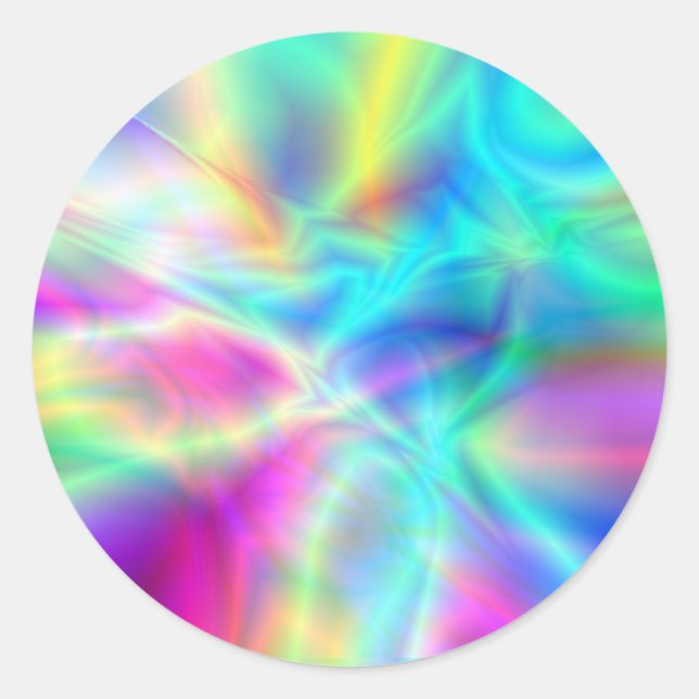 Nordlichter Runder Aufkleber (Vorderseite)