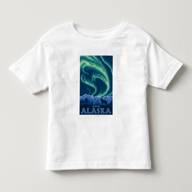 Nordlichter - Seward, Alaska Kleinkind T-shirt (Vorderseite)