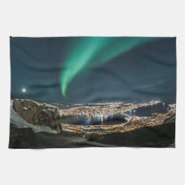 Nordlichter Tromso Geschirrtuch