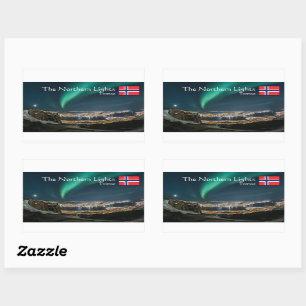 Nordlichter Tromso Rechteckiger Aufkleber