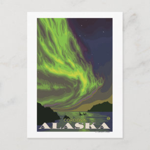 Nordlichter und Orcas - Cordova, Alaska Postkarte