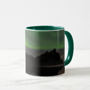 Nordlichter Vestrahorn Strand Hofn, Island Tasse