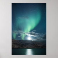 Nordlichter Vollmond