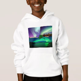 Nordlichter von Alaska Collage Hoodie
