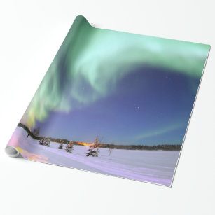 Nordlichter von Alaska-Fotografie Geschenkpapier